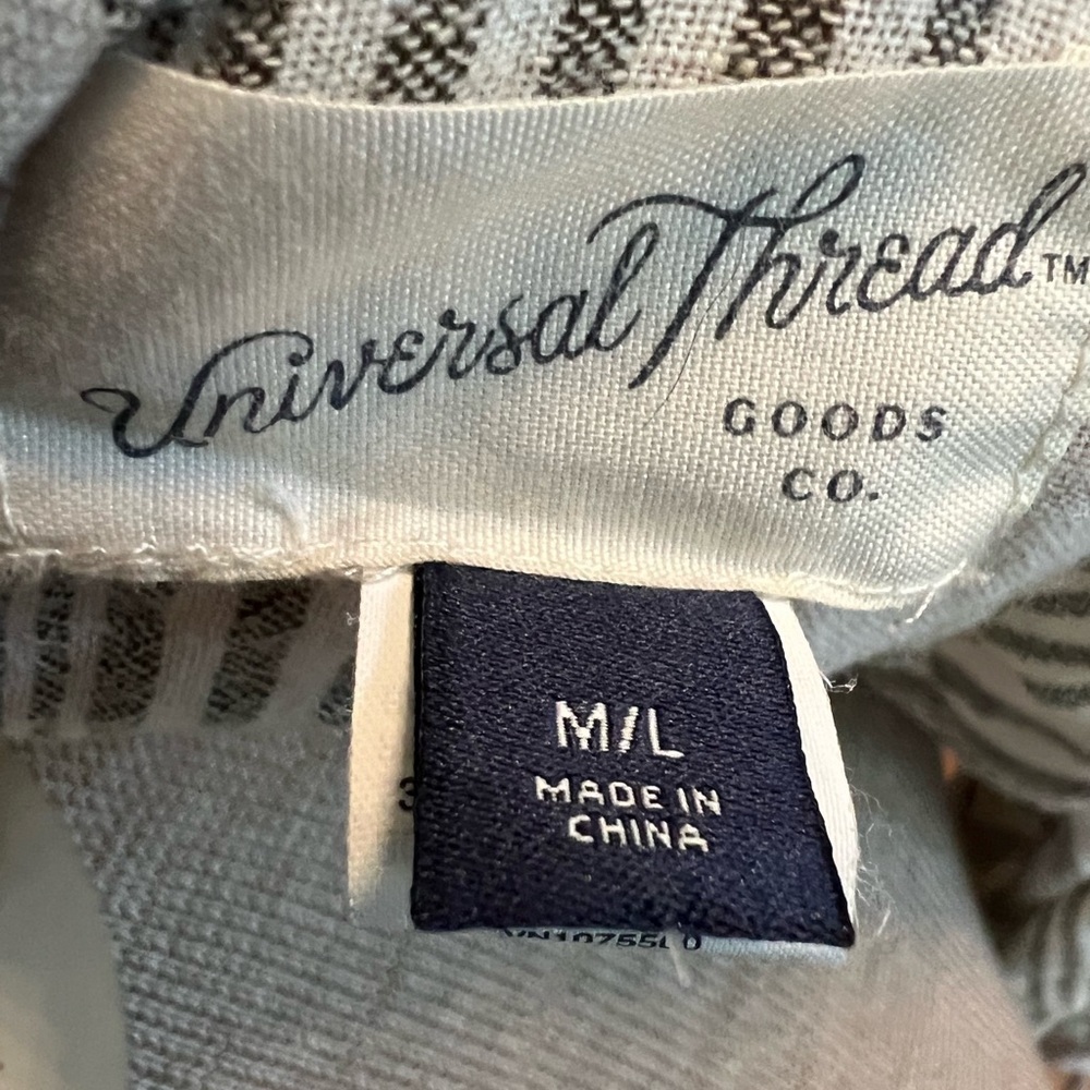 Universal Thread Striped Tie-Front Duster — M/L - Picture 6 of 6
